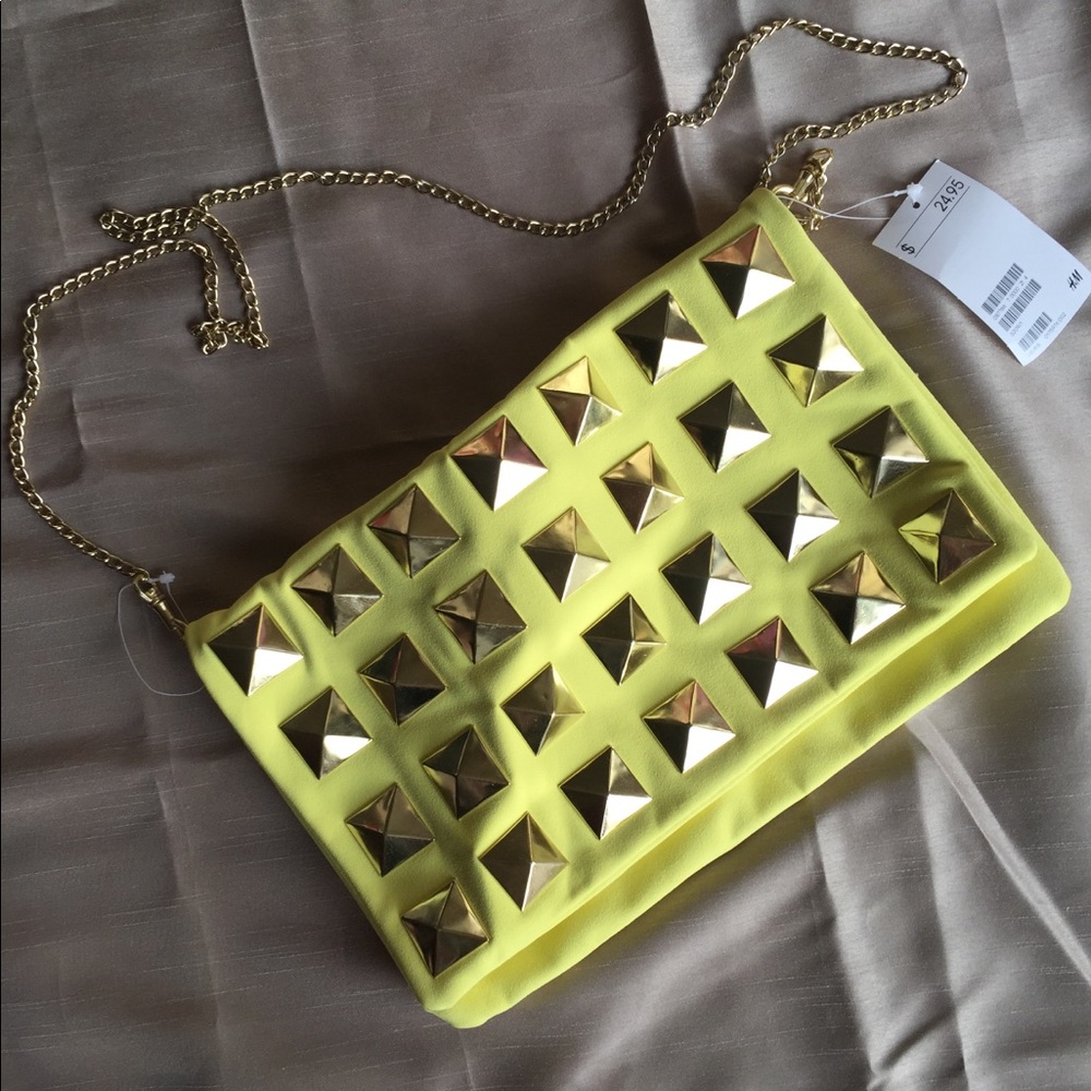 Canary Yellow Suede Shoulder Bag